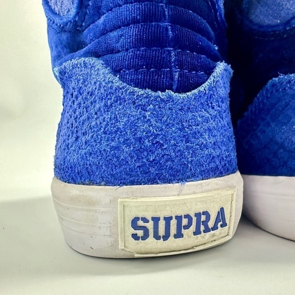 Supra Skytop royal blue velvet sneakers size 6 - Picture 7 of 16
